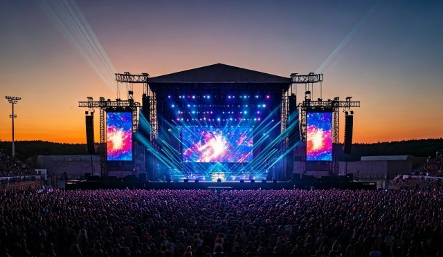 An,Incredible,Concert,Stage,,Magical,And,Cool